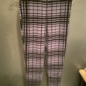 Costa Blanca Black Plaid Pants